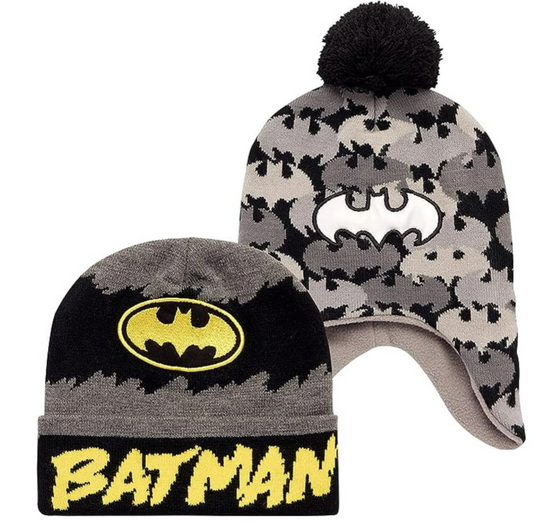 Warner Bros Sombrero de Invierno de Batman para Niños - 2 Pack